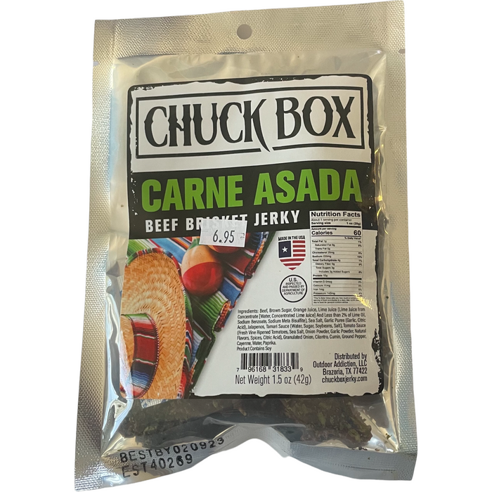Chuck Box Carne Asada Beef Brisket Jerky