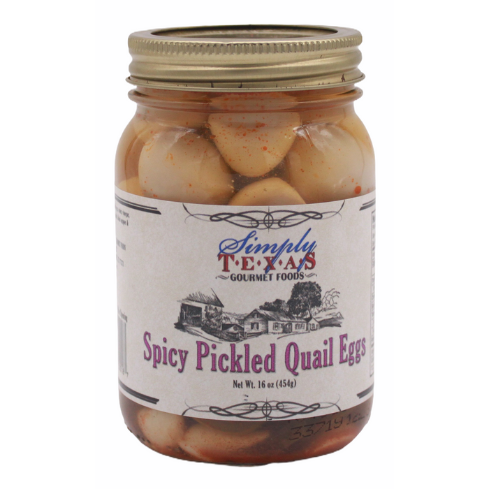 Simply Texas Spicy Pickled Quail Eggs